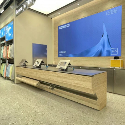 Large Ladder Triangular 3 Tier Metal Display Shelving Server